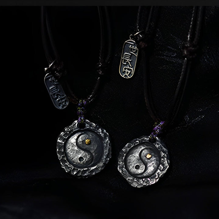 Buddha Stones 999 sterling zilveren Tai Chi Yin Yang ontwerp harmonie Ketting - image 11