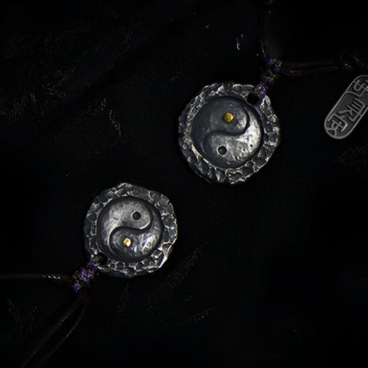 Buddha Stones 999 sterling zilveren Tai Chi Yin Yang ontwerp harmonie Ketting - image 12