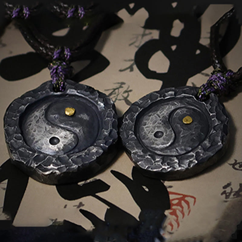 Buddha Stones 999 sterling zilveren Tai Chi Yin Yang ontwerp harmonie Ketting - image 13