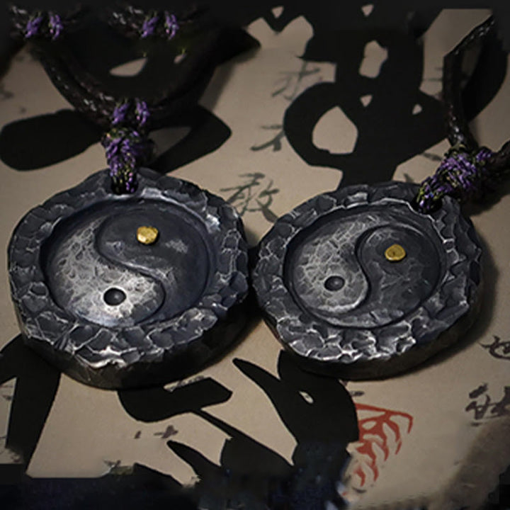 Buddha Stones 999 sterling zilveren Tai Chi Yin Yang ontwerp harmonie Ketting - image 13