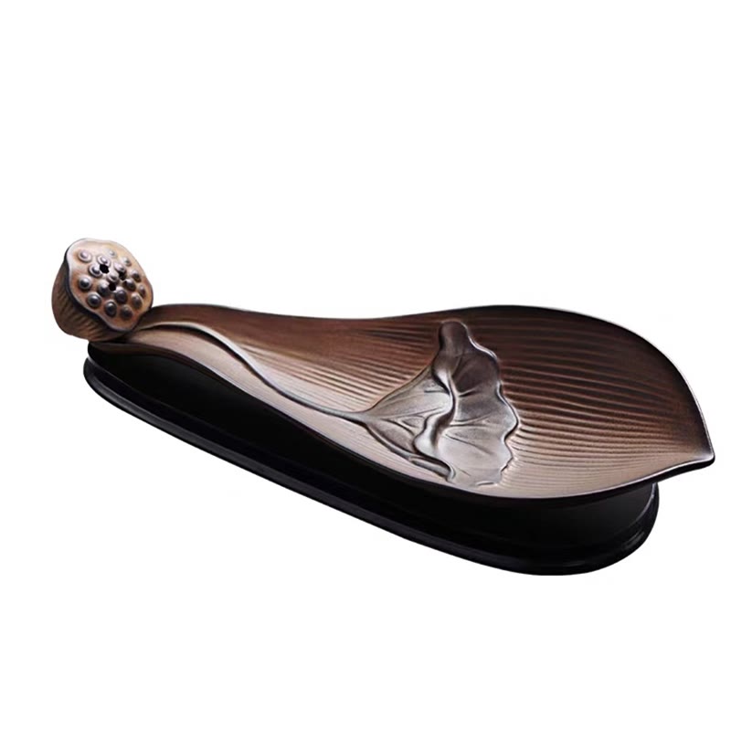 Buddha Stones Lotuspeul Zen Healing Bruine Keramische Wierook Decoratie - image 14