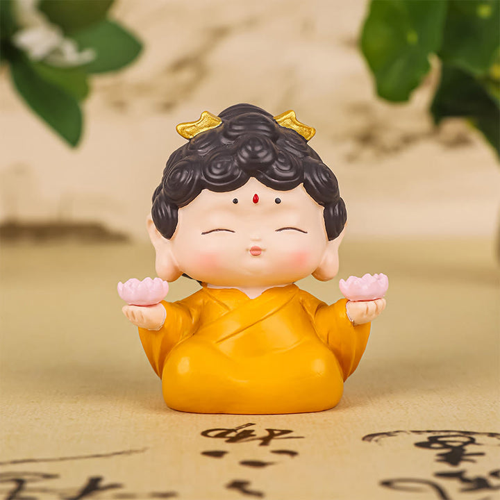 Buddha Stones Meditatie Lotus Amitabha Boeddha Harsbeeld Mededogen Huisdecoratie - Lotus Boeddha 4,6*3,4*5,4 cm - image 11