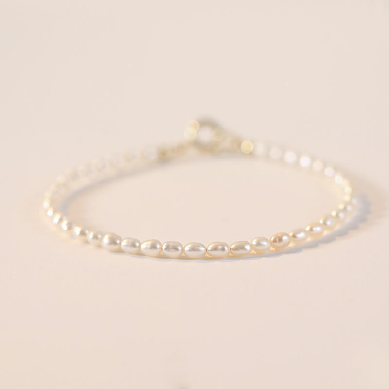 Buddha Stones 2 mm natuurlijke parel ultradunne kralen 14k verguld koperen Armband - image 7