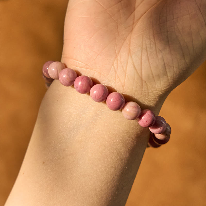 Buddha Stones Rhodoniet Armband voor het helen van relaties - image 3