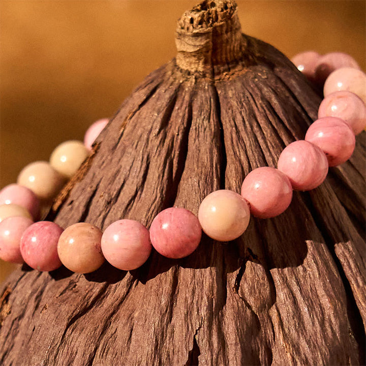 Buddha Stones Rhodoniet Armband voor het helen van relaties - image 2