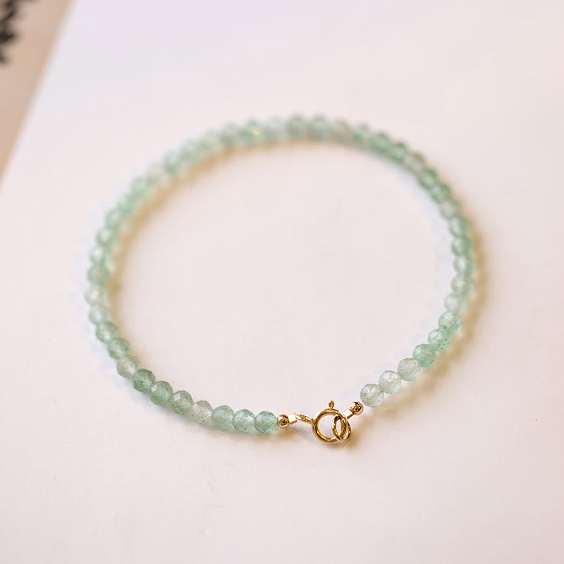 Buddha Stones 3 mm kleine groene aventurijn ultradunne Armband - image 3