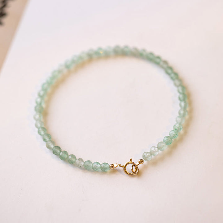 Buddha Stones 3 mm kleine groene aventurijn ultradunne Armband - image 3