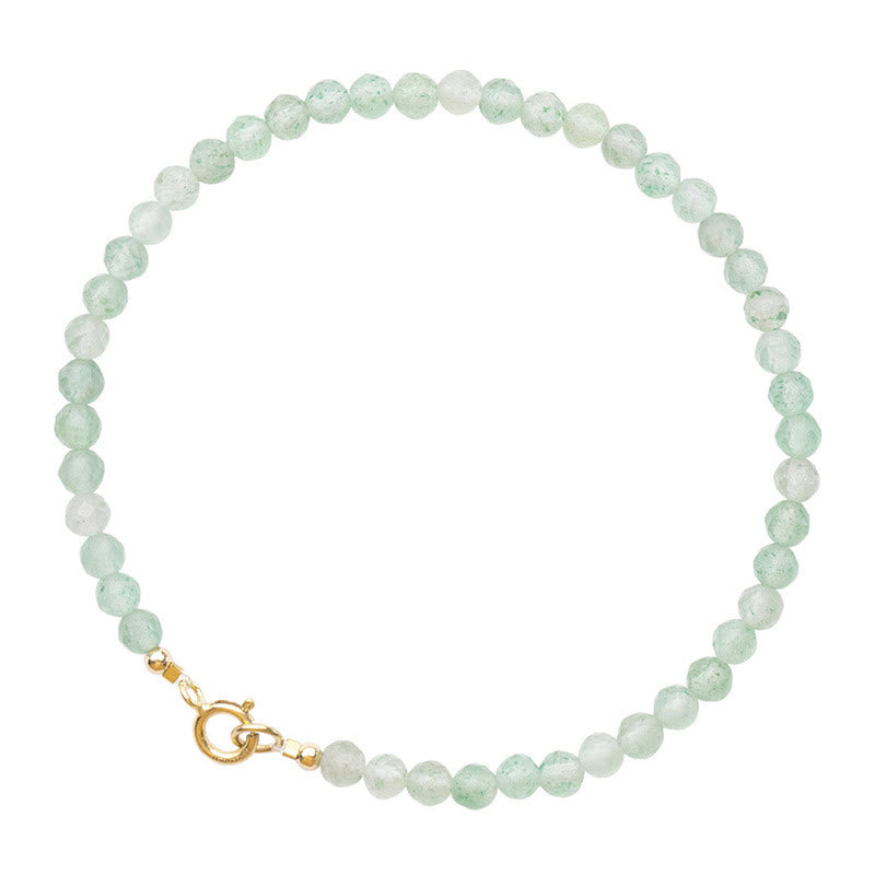 Buddha Stones 3 mm kleine groene aventurijn ultradunne Armband - image 11