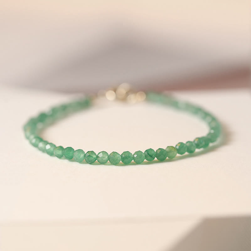 Buddha Stones 3 mm kleine groene aventurijn ultradunne Armband - image 6