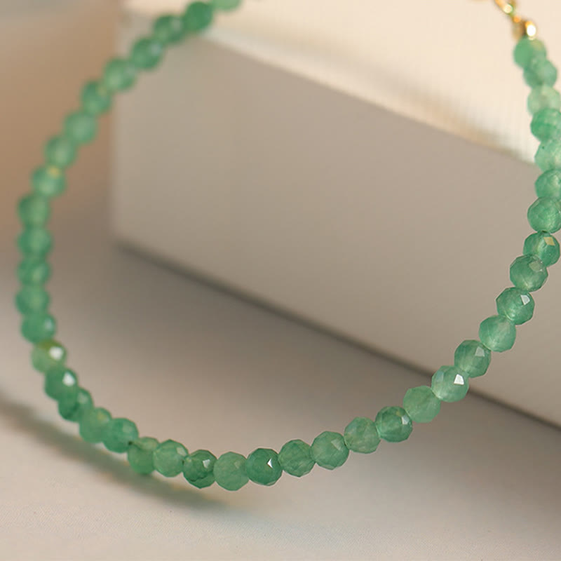 Buddha Stones 3 mm kleine groene aventurijn ultradunne Armband - image 2