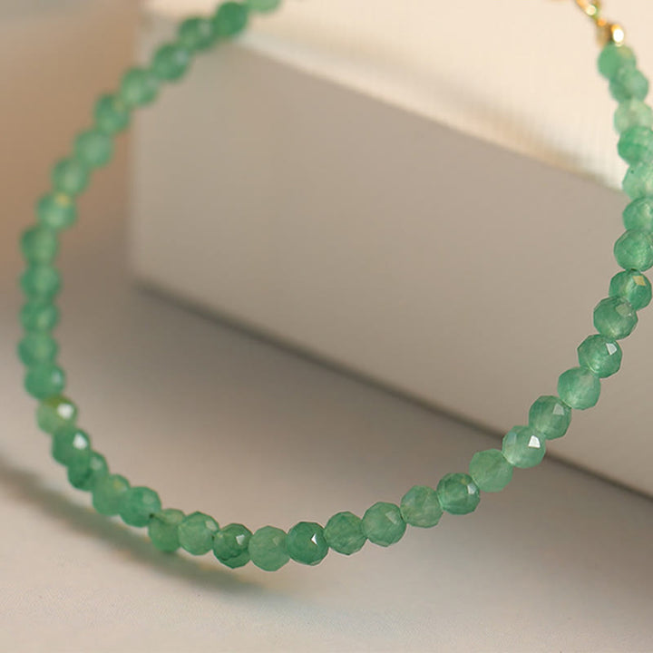 Buddha Stones 3 mm kleine groene aventurijn ultradunne Armband - image 2