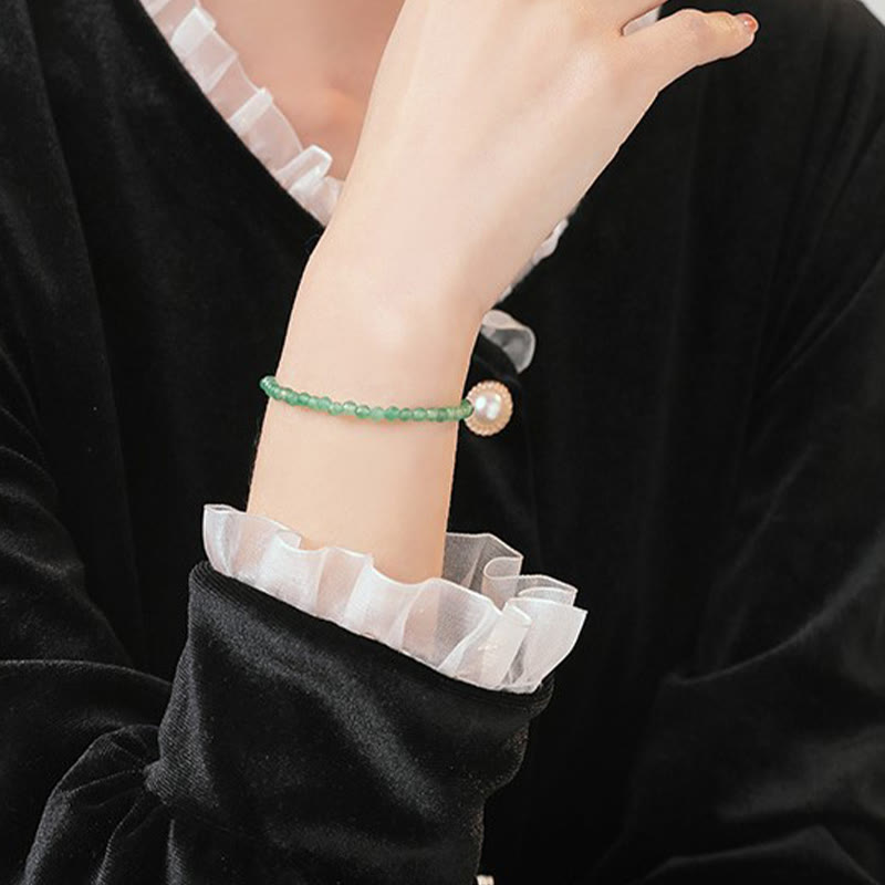 Buddha Stones 3 mm kleine groene aventurijn ultradunne Armband - image 8