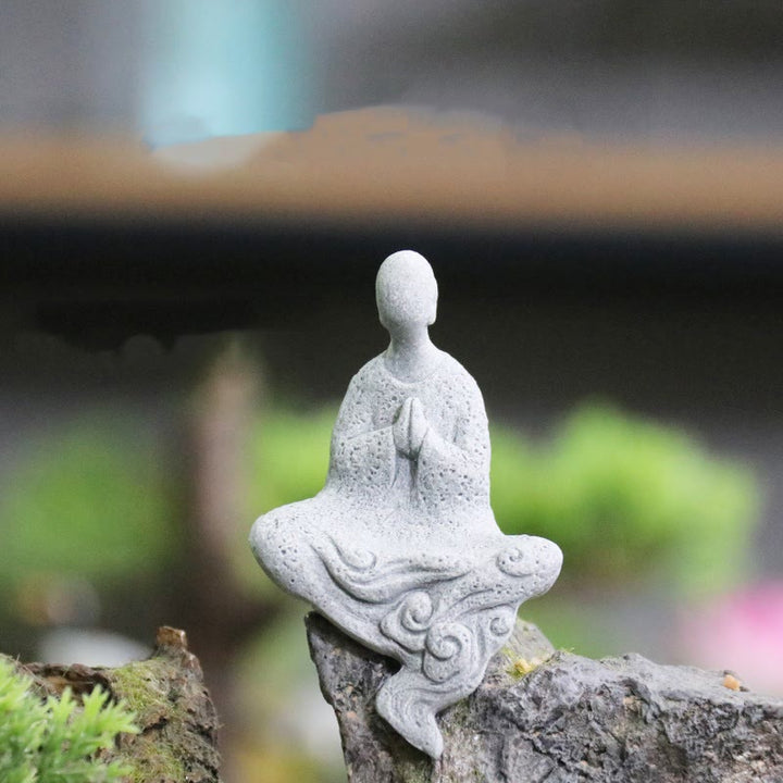 Buddha Stones Meditatie Boeddha Monnik Sereniteit Huisdecoratie - Kleine zittende Boeddha 4,8*2,8*8 cm - image 14
