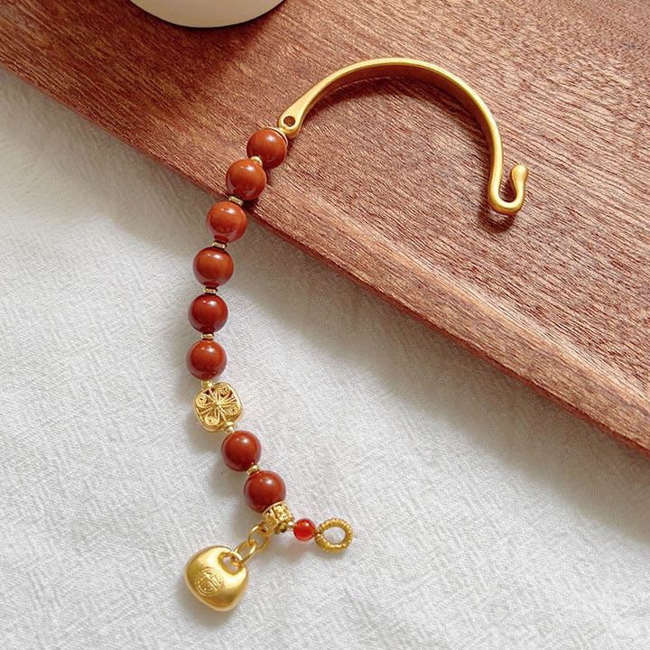 Buddha Stones Zuid-rode agaat Fu karakterstaaf halve Armband - image 11