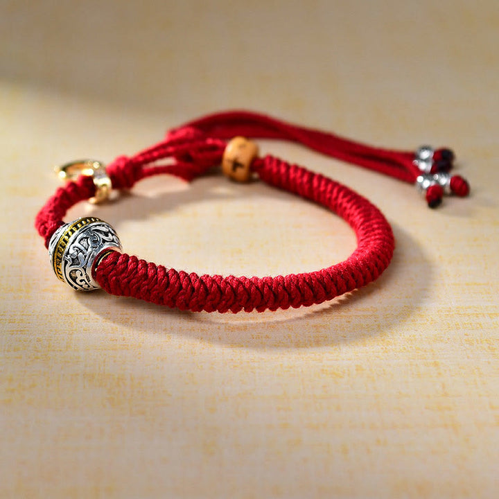 Buddha Stones Tibetaanse rode touwarmband met diamantknoop en Armband - image 3