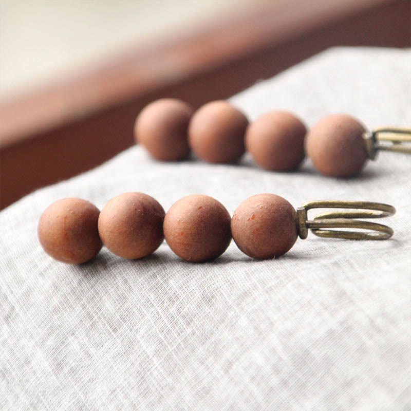 Buddha Stones Vintage Sandelhout Agathis Alba Ebbenhout Peltogyne Kralen Genezende Broche - image 34