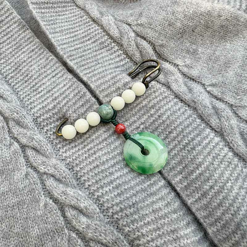 Buddha Stones Bodhizaadjade vredesgesp Broche - image 3