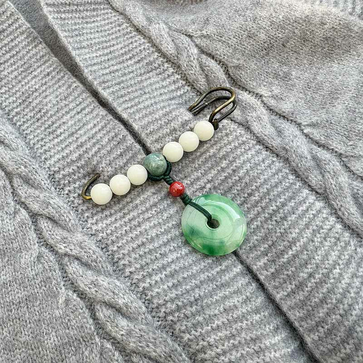 Buddha Stones Bodhizaadjade vredesgesp Broche - image 3