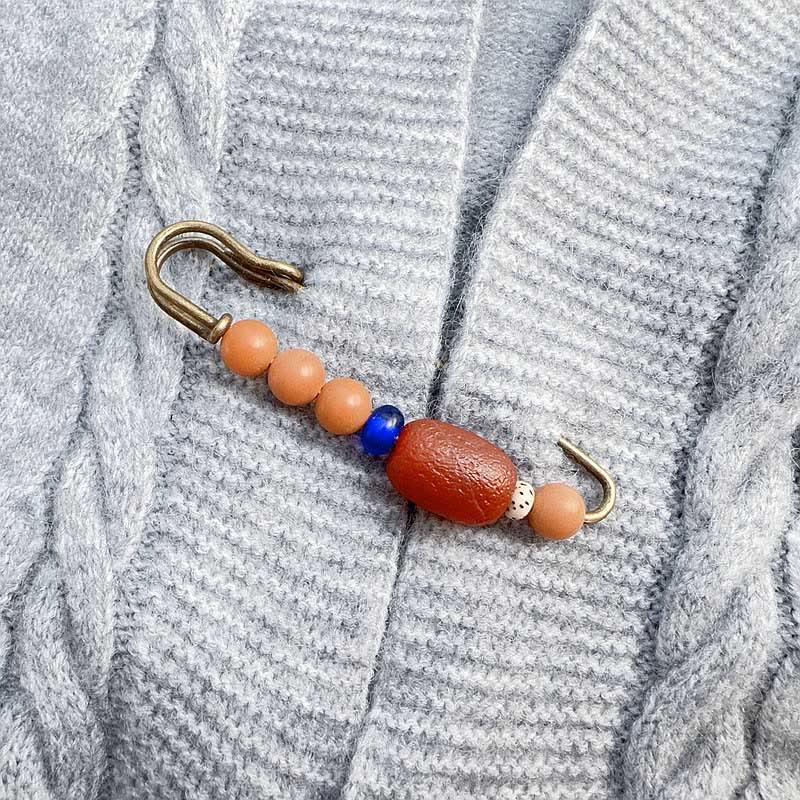 Buddha Stones Bodhizaadagaat Broche voor rust en harmonie - Gele Bodhi-zaad - image 5