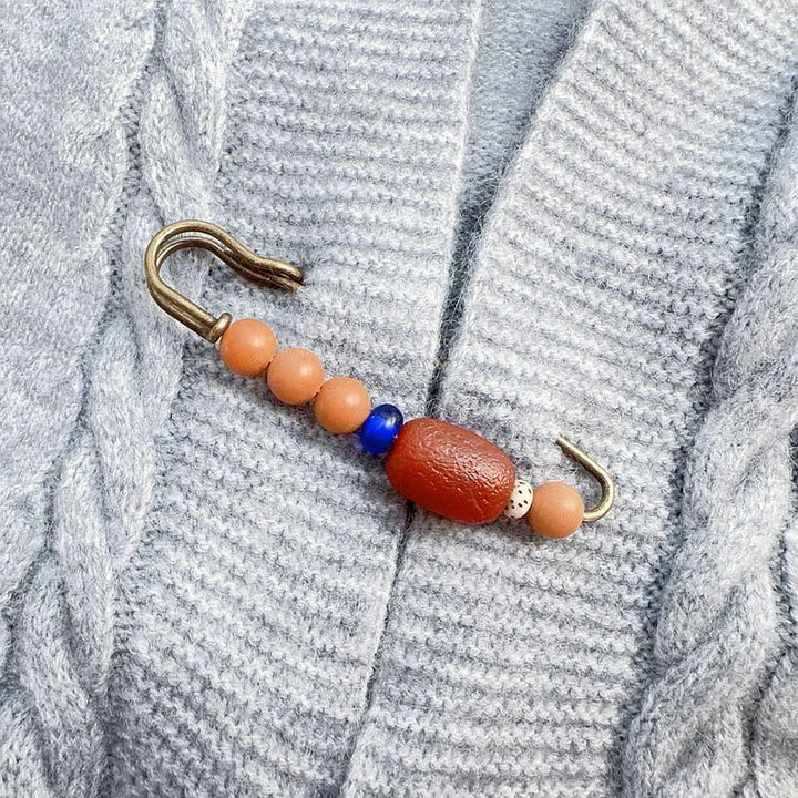 Buddha Stones Bodhizaadagaat Broche voor rust en harmonie - Gele Bodhi-zaad - image 5