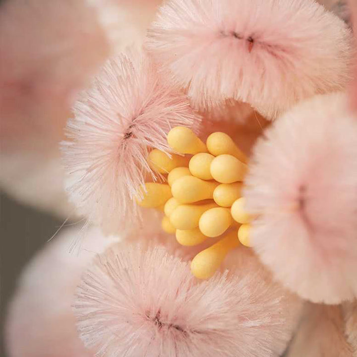 Buddha Stones Handgemaakte Yangzhou fluwelen bloem Broche van moerbeizijde met perzikbloesem - image 2