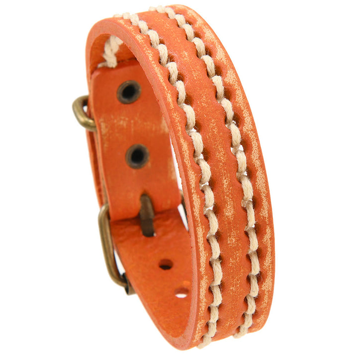 Buddha Stones Vintage leren Armband met verstelbare gesp - image 20