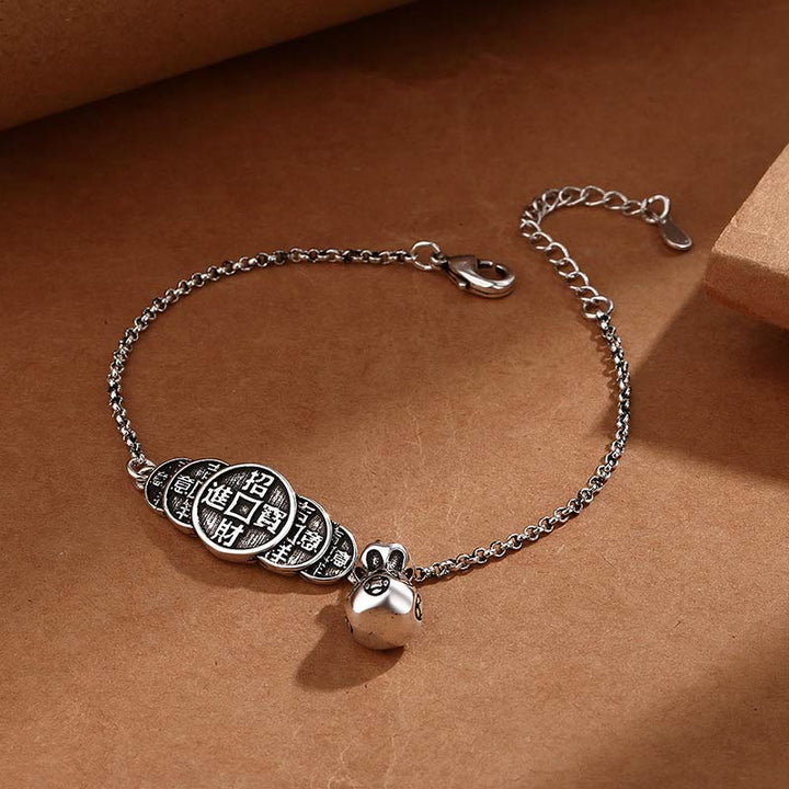 Buddha Stones Koperen munten geldzak rijkdom Armband - image 3