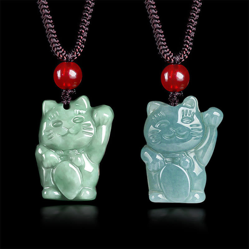 Buddha Stones Gelukskat Jade Overvloed Ketting - image 10