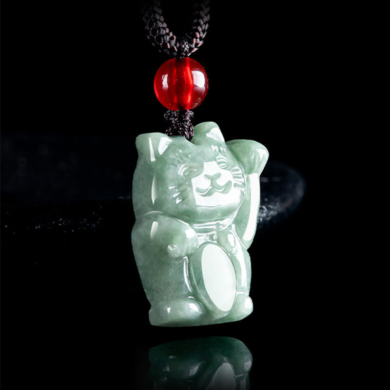 Buddha Stones Gelukskat Jade Overvloed Ketting - image 1