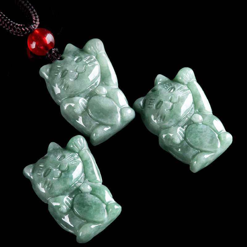 Buddha Stones Gelukskat Jade Overvloed Ketting - image 11
