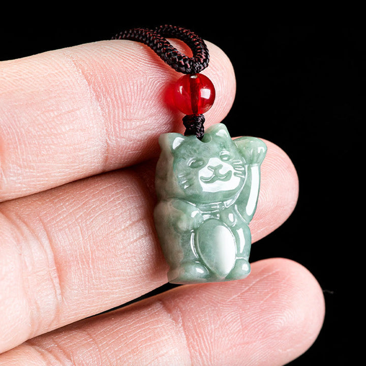 Buddha Stones Gelukskat Jade Overvloed Ketting - image 4