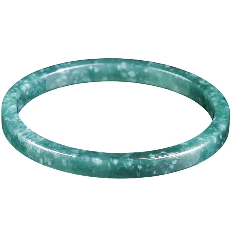 Buddha Stones Dunne Bangle-armband van natuurlijke jade - image 8