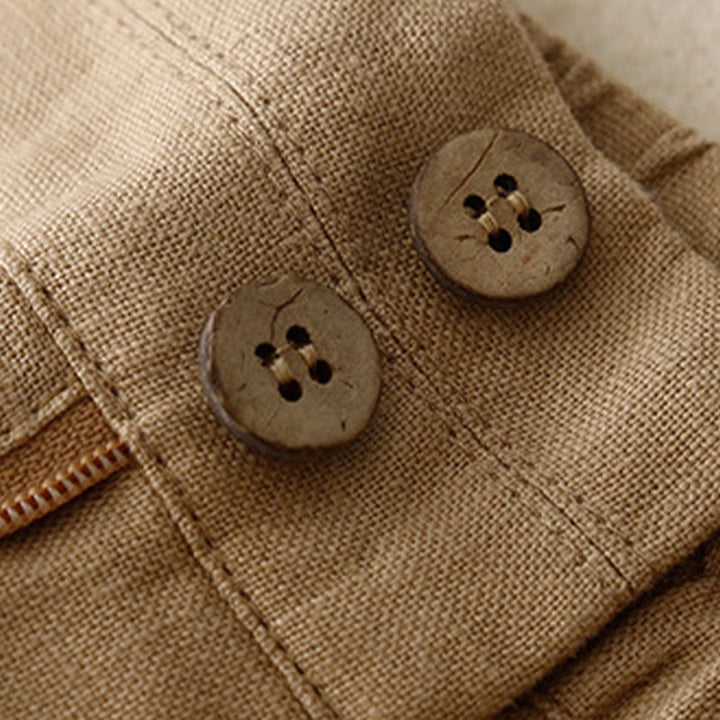 Buddha Stones Zomerse, casual damesbroek met wijde pijpen, ritssluiting en Zakken. - image 39