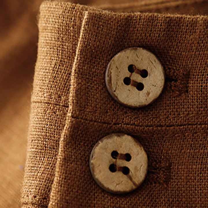 Buddha Stones Zomerse, casual damesbroek met wijde pijpen, ritssluiting en Zakken. - image 33