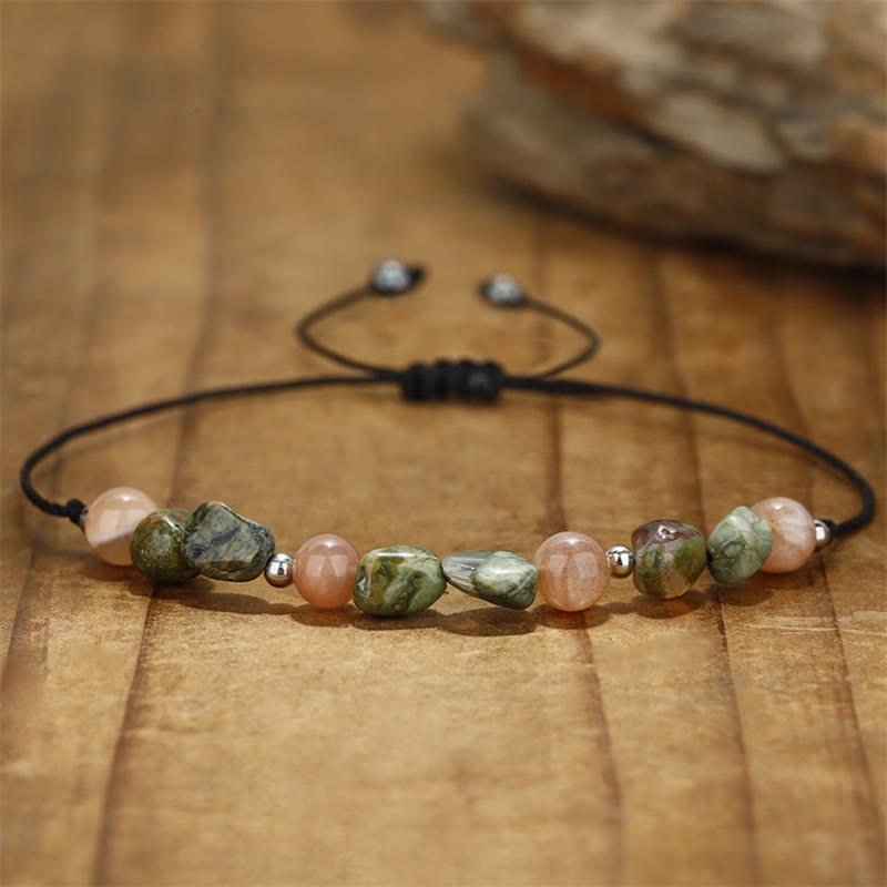 Buddha Stones Je bent geweldig! Rhyoliet zonnesteen positieve Armband - image 8