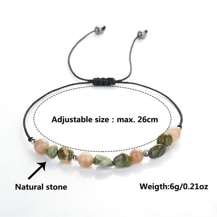 Buddha Stones Je bent geweldig! Rhyoliet zonnesteen positieve Armband - image 13