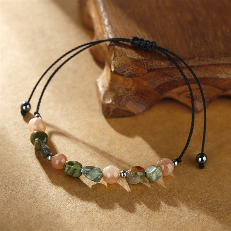 Buddha Stones Je bent geweldig! Rhyoliet zonnesteen positieve Armband - image 4