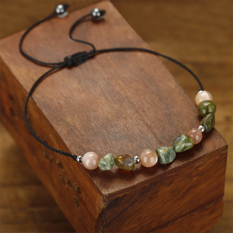 Buddha Stones Je bent geweldig! Rhyoliet zonnesteen positieve Armband - image 7
