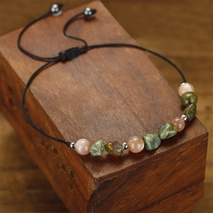 Buddha Stones Je bent geweldig! Rhyoliet zonnesteen positieve Armband - image 7