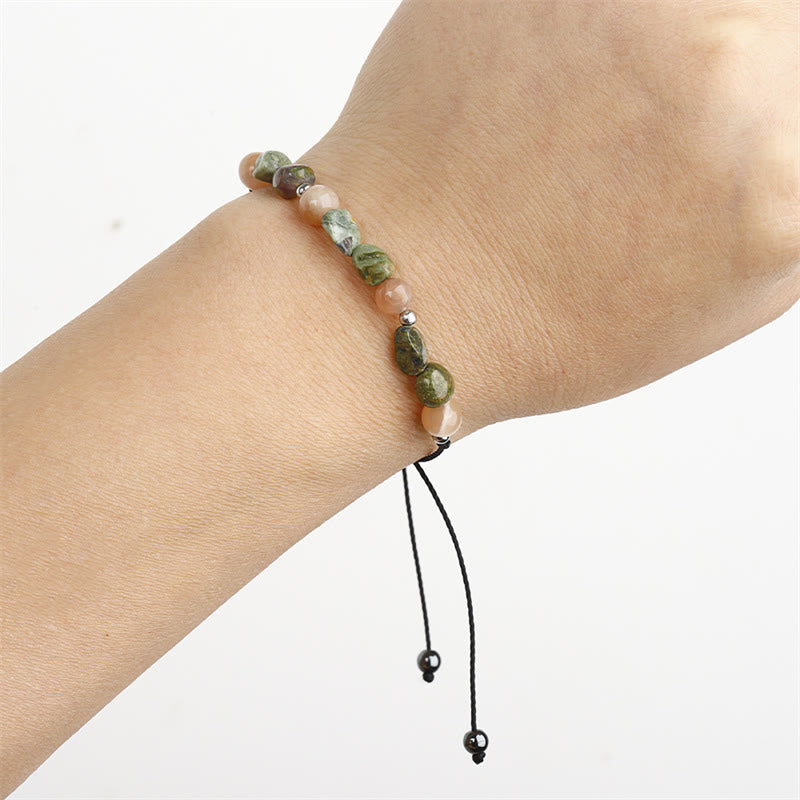 Buddha Stones Je bent geweldig! Rhyoliet zonnesteen positieve Armband - image 11