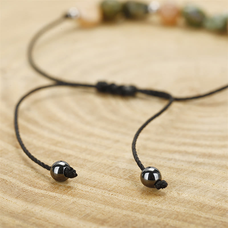 Buddha Stones Je bent geweldig! Rhyoliet zonnesteen positieve Armband - image 10