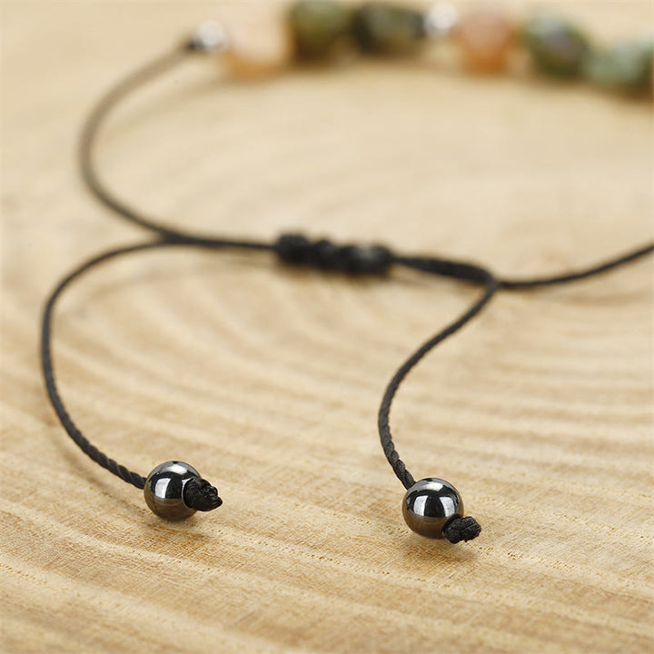 Buddha Stones Je bent geweldig! Rhyoliet zonnesteen positieve Armband - image 10