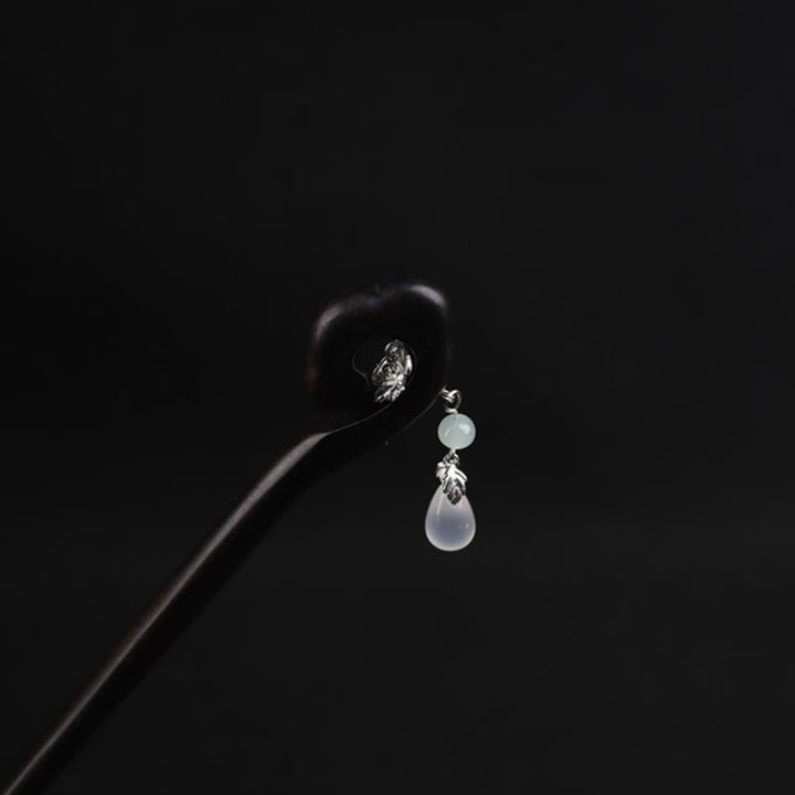 Buddha Stones Ebony Auspicious Cloud Courage Haarspeld - image 8