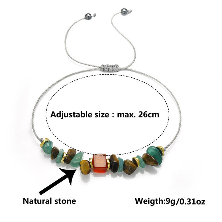 Buddha Stones Je kunt het! Groene aventurijn, tijgeroog en carneool Armband - image 5