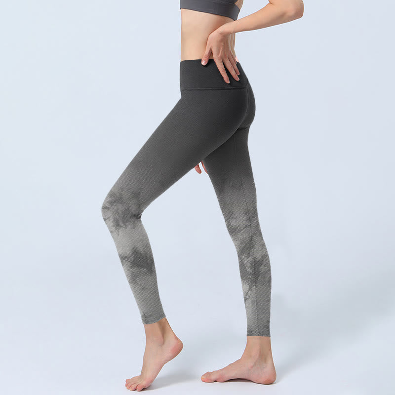 Buddha Stones Sportlegging met bloemenprint en kleurverloop voor dames, yogabroek - image 2