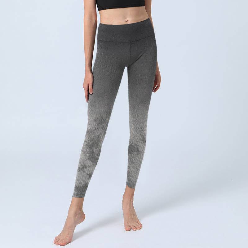 Buddha Stones Sportlegging met bloemenprint en kleurverloop voor dames, yogabroek - image 6