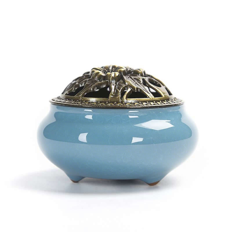 Buddha Stones Kleurrijke keramische Wierook - Hemelsblauw - image 0