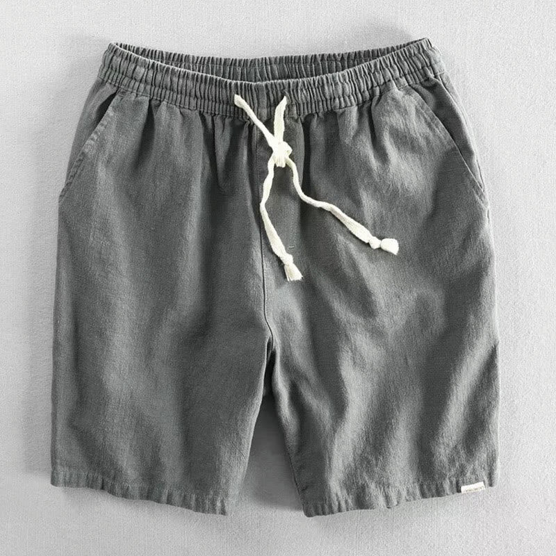 Buddha Stones Herenshorts met elastische Taille en trekkoord, inclusief Zakken. - Donkergrijs - US/UK/AU40, EU50 (3XL) - image 0