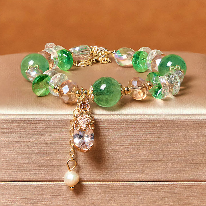 Buddha Stones Natuurlijke citrien groene aardbeikwarts PiXiu Armband - Groene aardbeikwarts (Polsomtrek: 15-17 cm) - image 7