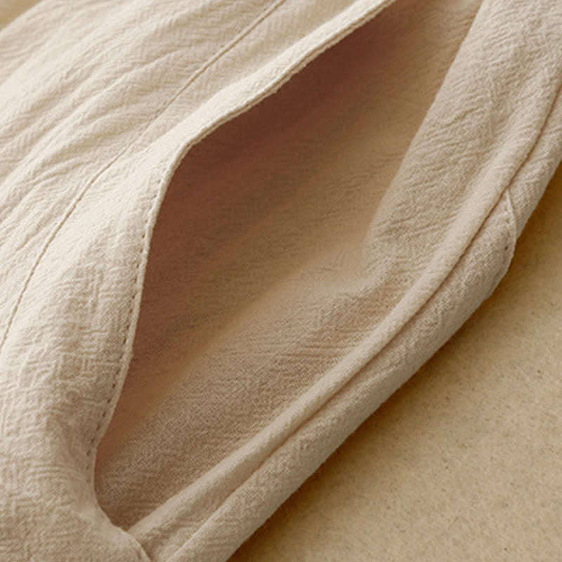 Buddha Stones Daily Effen Damesbroek met Elastische Tailleband en Zakken - image 14